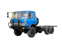 Jarak sumbu roda diperpanjang 210 tenaga kuda EQ2102G truk khusus off-road sasis_penggerak enam roda 245 kepala datar 153 kendaraan angkut_6×6DFkendaraan militer klasik 190 tenaga kuda kendaraan kargo platform kelas dua