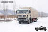 DFTruk pengangkut off-road tipe gudang 8×8_penggerak delapan roda Truk pengangkut empat gandar kayu, buah dan sayur seberat 31 ton_450 tenaga kuda truk khusus roda delapan belakang
