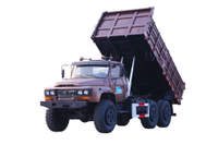 Tipping bucket 190 tenaga kuda EQ2100E6D_Penggerak enam roda 245 runcing 140 kendaraan angkut khusus_6×6 tempat pembuangan kendaraan militer kepala panjang klasik khusus off-road baru