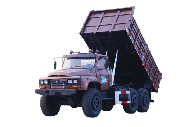 Tipping bucket 190 tenaga kuda EQ2100E6D_Penggerak enam roda 245 runcing 140 kendaraan angkut khusus_6×6 tempat pembuangan kendaraan militer kepala panjang klasik khusus off-road baru