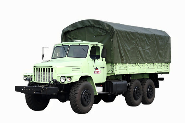 6×6 truk militer klasik EQ2100E6D_penggerak enam roda 245 tip 140 truk pengangkut kargo_190 tenaga kuda kepala panjang khusus off-road