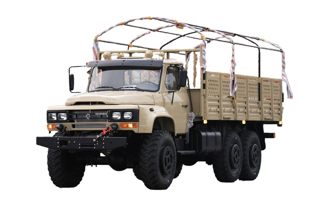 Truk khusus off-road EQ2100E6D yang ditingkatkan_penggerak enam roda 245 tip 140 truk_6×6DFkendaraan angkut kendaraan militer kepala panjang klasik 190 tenaga kuda