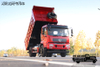210 HP 4×2DF baris dump truck semi-dedicated_5 ton di depan dan 13 ton di belakang truk pengangkut tanah, batu dan pasir_dump truck untuk mengangkut pekerjaan tanah dan bijih di lokasi konstruksi kotoran