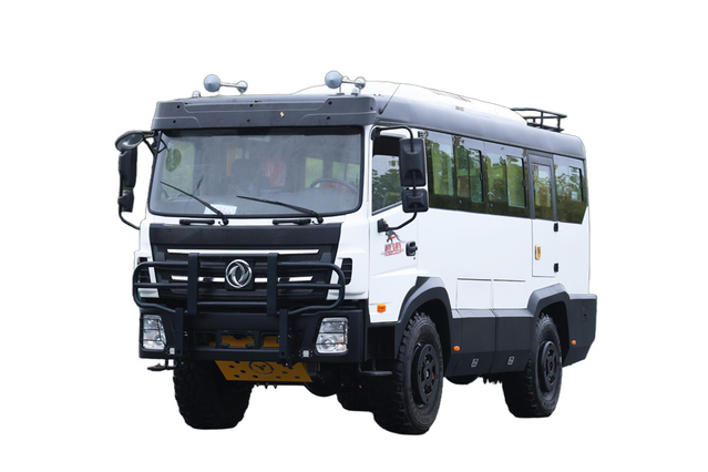 DF Penggerak empat roda EQ2070 modifikasi bus penumpang 21+2 kutipan_18/19/21/23/25/28/30/35 produsen minibus kursi_4x4 kendaraan khusus off-road Konfigurasi pintu keluar standar Eropa