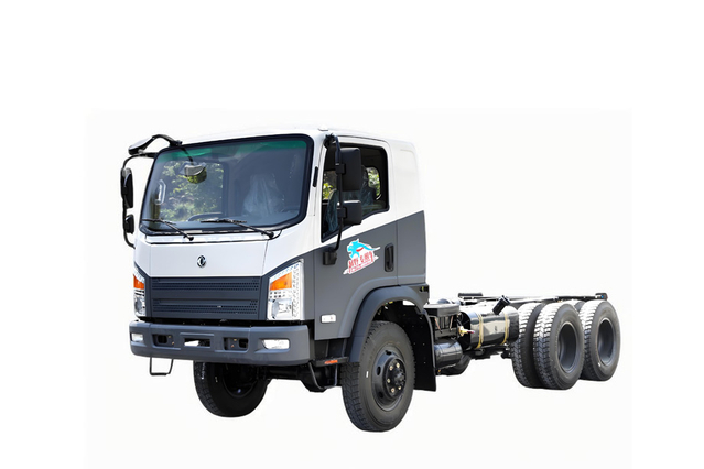  Sasis pembuangan ban ganda belakang truk off-road EQ2082_DF Penggerak enam roda belakang roda delapan datar dumper off-road 'Bobcat'_6*6'Bobcat' kendaraan khusus
