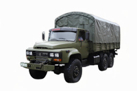 6×6 klasik DFEQ2100E6D truk khusus off-road_penggerak enam roda 245 hidung runcing 140 kendaraan angkut_190 tenaga kuda kendaraan militer hidung panjangTruk