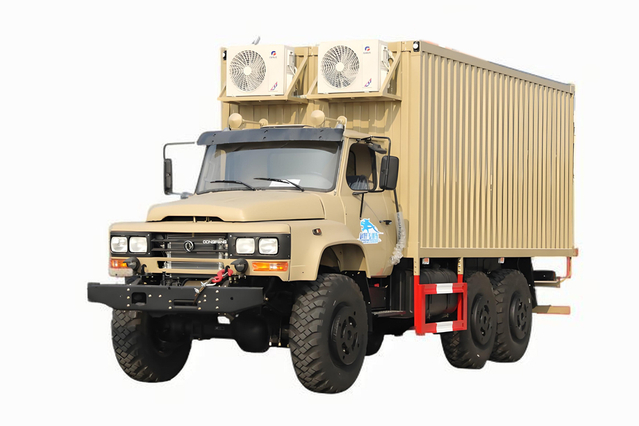 DFEQ2100E6D van papan bergelombang khusus off-road yang dimodifikasi_penggerak enam roda 245 runcing 140 kendaraan kantor bergerak luar ruangan_6×6 klasik kendaraan penampungan bergerak 190 tenaga kuda/van kemping liar