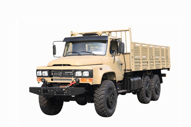 EQ2100E6D truk khusus off-road_penggerak enam roda 245 truk pengangkut 140 runcing_6×6 klasik kendaraan militer berhidung panjang 190 tenaga kudaTruk