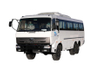 Sasis khusus off-road EQ2082 dimodifikasi 28+2 bus penumpang_DF2,5 ton 240 senapan baja kecil penggerak enam roda 190 tenaga kuda_6*6 klasik 25Y disesuaikan 18/20/23/25/28/30/35 minibus