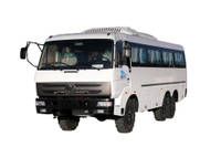 Sasis khusus off-road EQ2082 dimodifikasi 28+2 bus penumpang_DF2,5 ton 240 senapan baja kecil penggerak enam roda 190 tenaga kuda_6*6 klasik 25Y disesuaikan 18/20/23/25/28/30/35 minibus