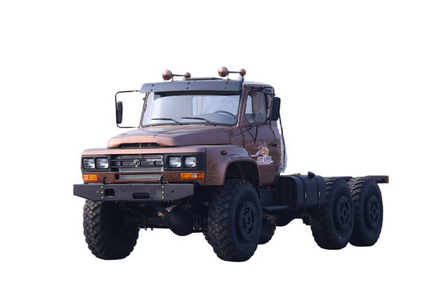 Sasis EQ2100E6D kendaraan transportasi jalan khusus off-road_penggerak enam roda 245 hidung runcing 140 truk_6×6DFkendaraan militer kargo hidung panjang klasik model baru 190 tenaga kuda