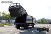 DFTruk sampah kompresi 4×2 kepala datar_190 tenaga kuda truk sanitasi 14 meter persegi_12 ton produsen truk pembersih sampah satu setengah baris