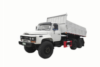 EQ2100E6D dump khusus off-road_penggerak enam roda 245 runcing 140 dump kargo_6×6DF3,5 ton kendaraan militer kepala panjang klasik 190 tenaga kuda