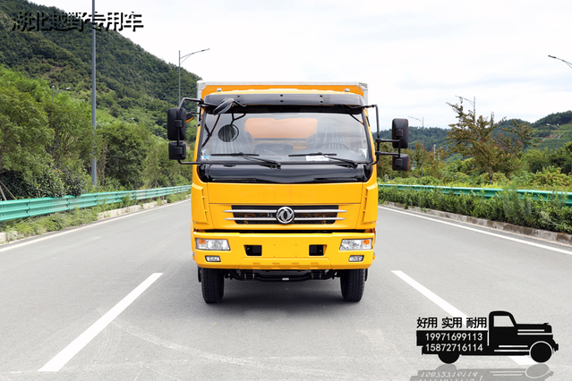 DFTruk kotak kecil penggerak 4×2 kiri/kanan_160 tenaga kuda truk kecil dan ringan mikro pintu samping belakang kontainer_kustomisasi kotak 4,3m