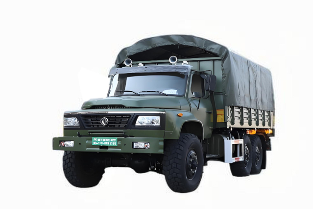 Truk khusus off-road EQ2100E6D_Penggerak enam roda klasik 245 tip 140 truk pengangkut_6×6DFKendaraan militer hidung panjang 190 tenaga kudaTruk