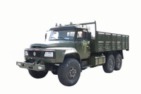 DFTruk khusus off-road EQ2100E6D_penggerak enam roda 245 tip 140 kendaraan angkut_6×6 klasik kendaraan militer kepala panjang 190 tenaga kudaTruk