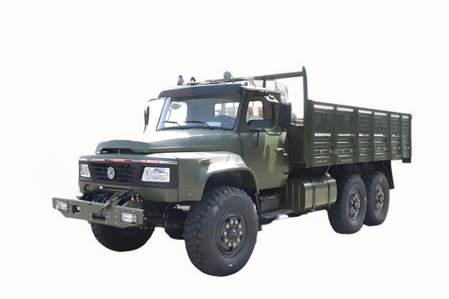 DFTruk khusus off-road EQ2100E6D_penggerak enam roda 245 tip 140 kendaraan angkut_6×6 klasik kendaraan militer kepala panjang 190 tenaga kudaTruk