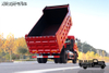 210 HP 4×2DF baris dump truck semi-dedicated_5 ton di depan dan 13 ton di belakang truk pengangkut tanah, batu dan pasir_dump truck untuk mengangkut pekerjaan tanah dan bijih di lokasi konstruksi kotoran