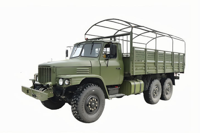 Truk klasik 6×6 klasik DFEQ2100E6D off-road special_penggerak enam roda 245 hidung runcing 140 truk pengangkut_190 tenaga kuda kendaraan militer hidung panjangTruk