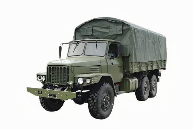 Truk klasik 6×6 klasik DFEQ2100E6D truk khusus off-road_Penggerak enam roda 245 tip 140 truk pengangkut_190 tenaga kuda kendaraan militer kepala panjang