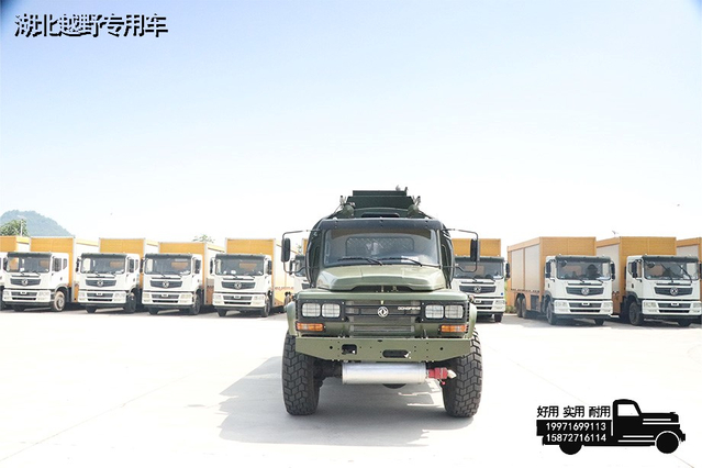 190 tenaga kuda EQ2100 truk tanker minyak hidung runcing berpenggerak enam roda_DF truk tanker minyak berpenggerak enam roda 10 meter persegi_6*6 truk pengangkut tangki multi-fungsi kepala panjang