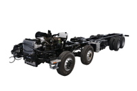 Yuchai 420/Weichai 500 HP 8×4 pagar gudang Pabrikan truk pengangkut sasis Kategori III_15/20/25/30/35/40/50/60 ton empat poros sayuran dan buah-buahan, platform penyesuaian truk domba dan babi_Empat depan dan delapan belakang DF kutipan kendaraan