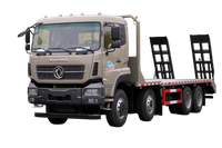 Weichai 375/Yuchai 420/Cummins 500 tenaga kuda 8×4 produsen truk pengangkut flatbed_15/20/25/30/35/40/50/60 ton empat poros sayur-sayuran, buah-buahan, sapi, domba dan babi kustomisasi truk_Empat depan dan delapan belakang DF kutipan truk pelat ekskavator