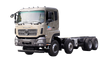 Weichai 375/Yuchai 420/Cummins 500 HP 8×4 pabrikan sasis truk pengangkut flatbed_15/20/25/30/35/40/50/60 ton empat poros sayur-sayuran, buah-buahan, sapi, domba dan babi kustomisasi truk_Kutipan platform ekskavator DF empat depan dan delapan belakang