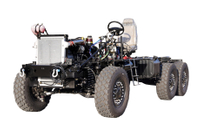 Truk khusus off-road 6×6 Cummins 300 HP Sasis Kategori III_DF Suspensi independen penggerak enam roda_6×6 platform klasik penyelamatan darurat/pertempuran utama kebakaran/eksplorasi lapangan/perlindungan lapis baja/operasi teknik/transportasi gurun/beban berat ranjau dan modifikasi kendaraan kelas atas/tujuan khusus lainnya