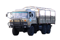Tiang kanopi yang dapat dilepas dengan AC di atas kepala 190/210 tenaga kuda EQ2102N harga jual truk khusus off-road baris ganda_penggerak enam roda 246 kepala datar 153 Produsen truk pengangkut tanah dan batu Lasha_6×6DF konfigurasi kendaraan kargo kendaraan militer klasik