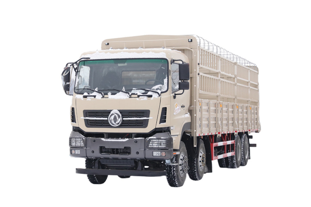 Yuchai 420/Weichai 500 HP 8×4 produsen truk pengangkut pagar gudang_15/20/25/30/35/40/50/60 ton empat poros sayur-sayuran, buah-buahan, sapi, domba dan babi kustomisasi truk_Empat depan dan delapan belakang DF kutipan kendaraan
