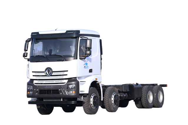 Produsen sasis truk pengangkut ekskavator flatbed 8×4 berkekuatan 500 tenaga kuda_15/20/25/30/35/40/50/60 ton kustomisasi kendaraan penyelamat jalan empat gandar_empat di depan dan delapan di belakang DF kutipan kendaraan penyelamat kendaraan
