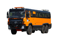 18+3 tempat duduk penggerak enam roda kursi mewah kendaraan transportasi wisata gurun 210 tenaga kuda_DF Sasis khusus off-road yang dimodifikasi akses desa komuter pertambangan_6*6 klasik 245/246 disesuaikan 18/20/23/25/27/28/30/35 bus pedesaan Bus transportasi kebakaran hutan Cina-Brasil